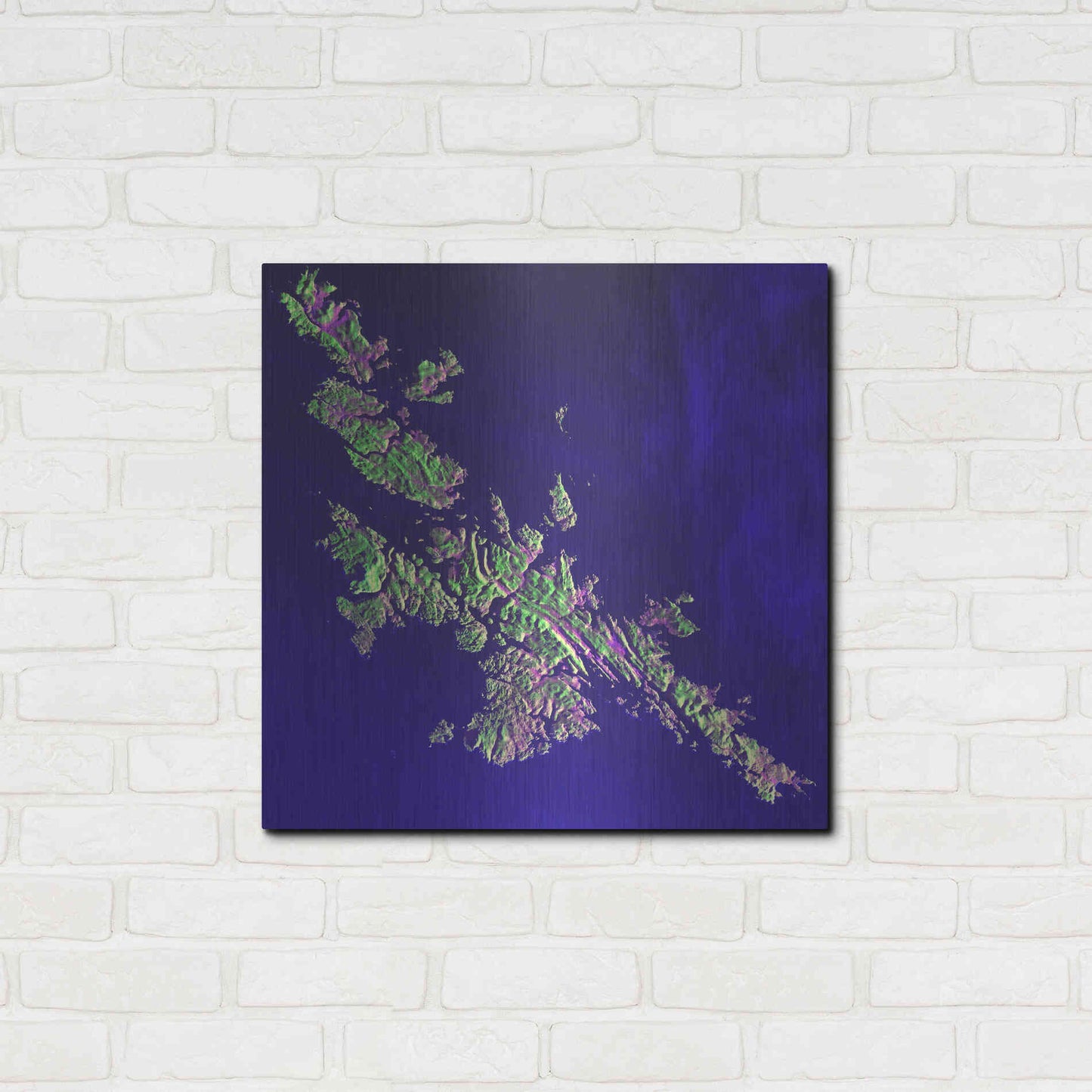 Luxe Metal Art 'Earth as Art: Shetland Islands' Metal Wall Art,24x24