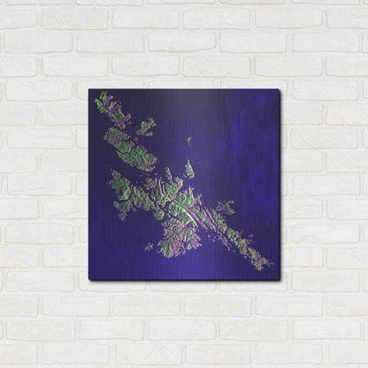 Luxe Metal Art 'Earth as Art: Shetland Islands' Metal Wall Art,24x24