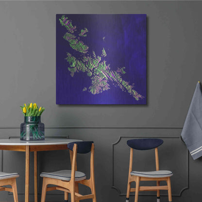 Luxe Metal Art 'Earth as Art: Shetland Islands' Metal Wall Art,36x36