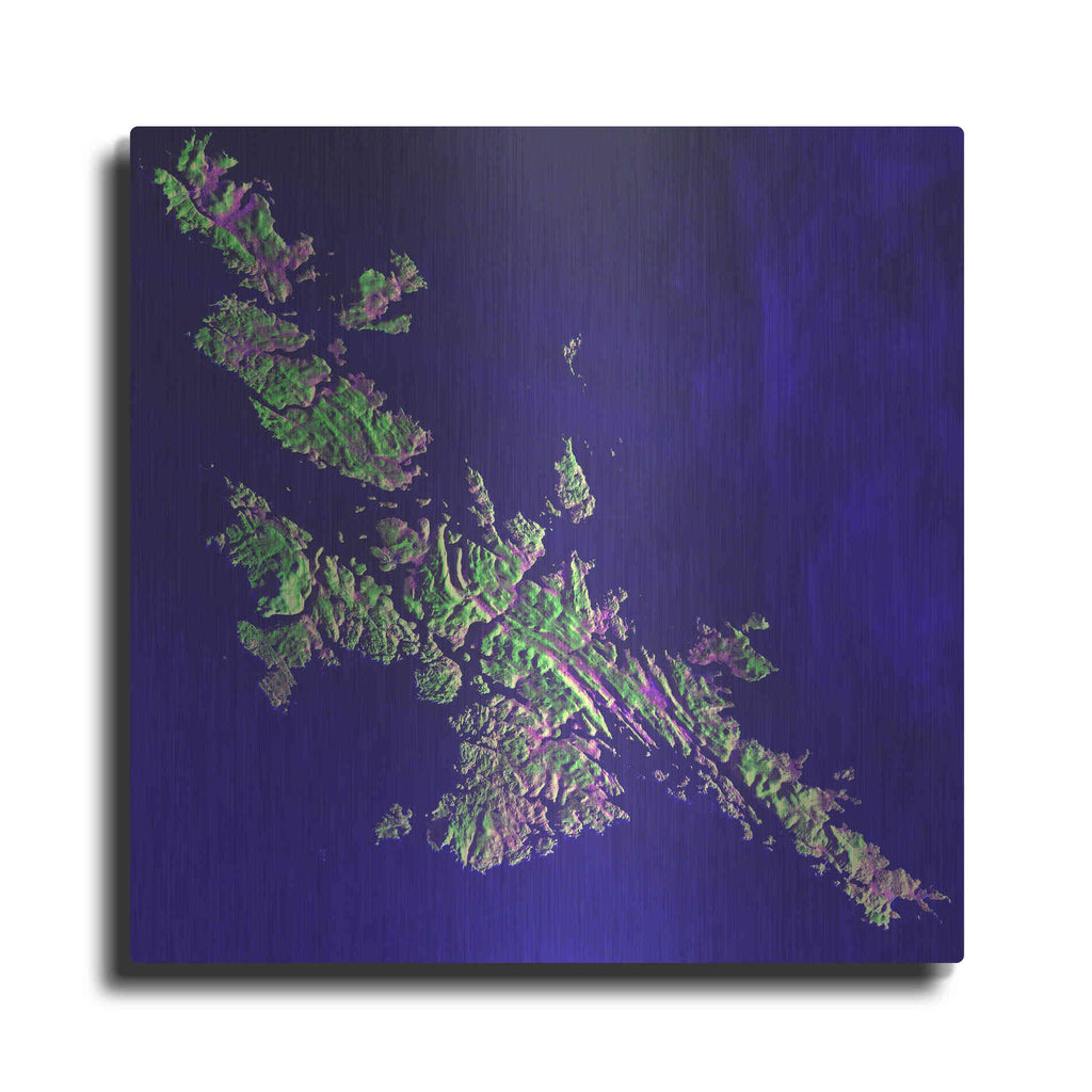 Luxe Metal Art 'Earth as Art: Shetland Islands' Metal Wall Art