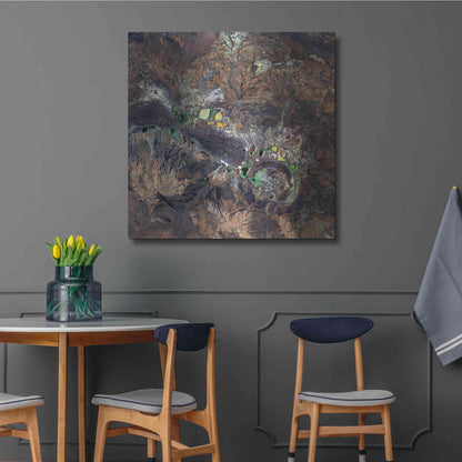 Luxe Metal Art 'Earth as Art: Shoemaker' Metal Wall Art,36x36