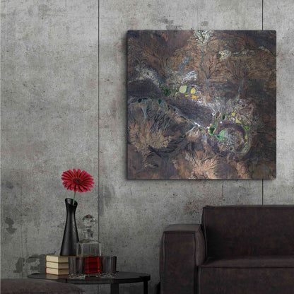 Luxe Metal Art 'Earth as Art: Shoemaker' Metal Wall Art,36x36