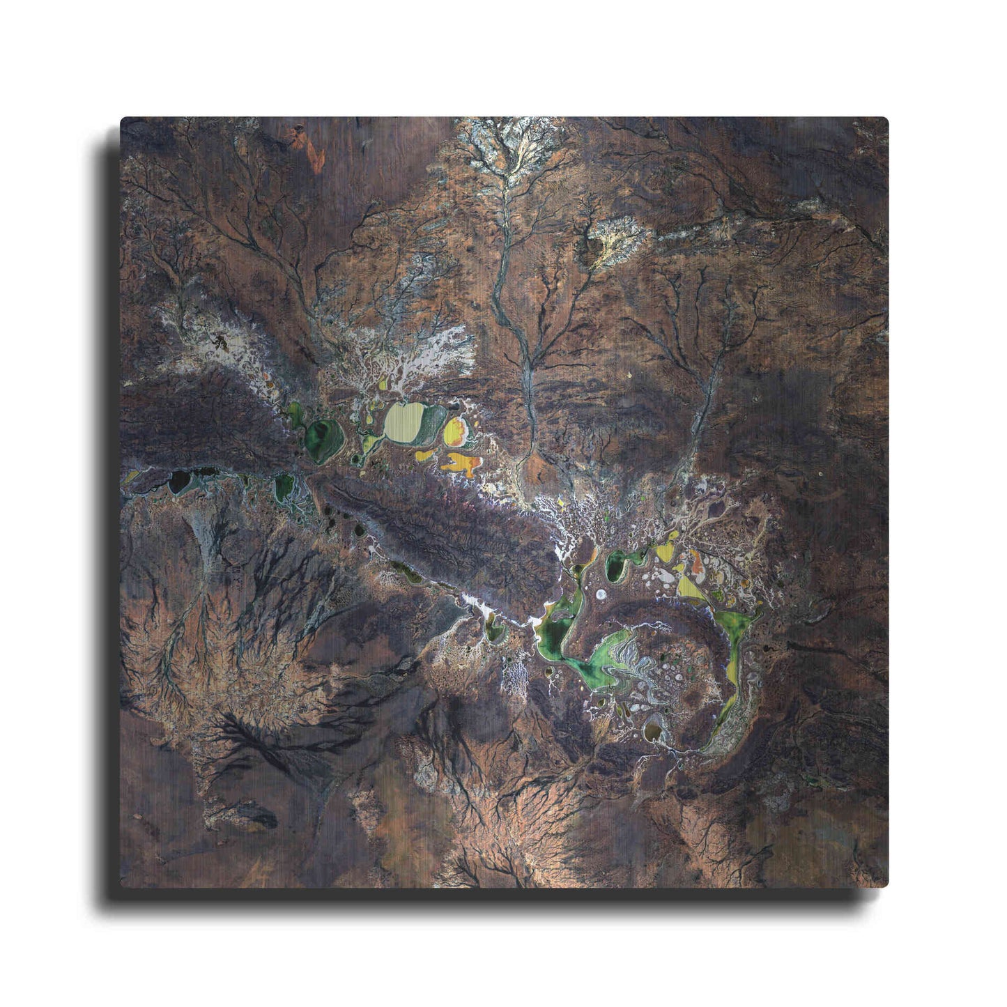 Luxe Metal Art 'Earth as Art: Shoemaker' Metal Wall Art