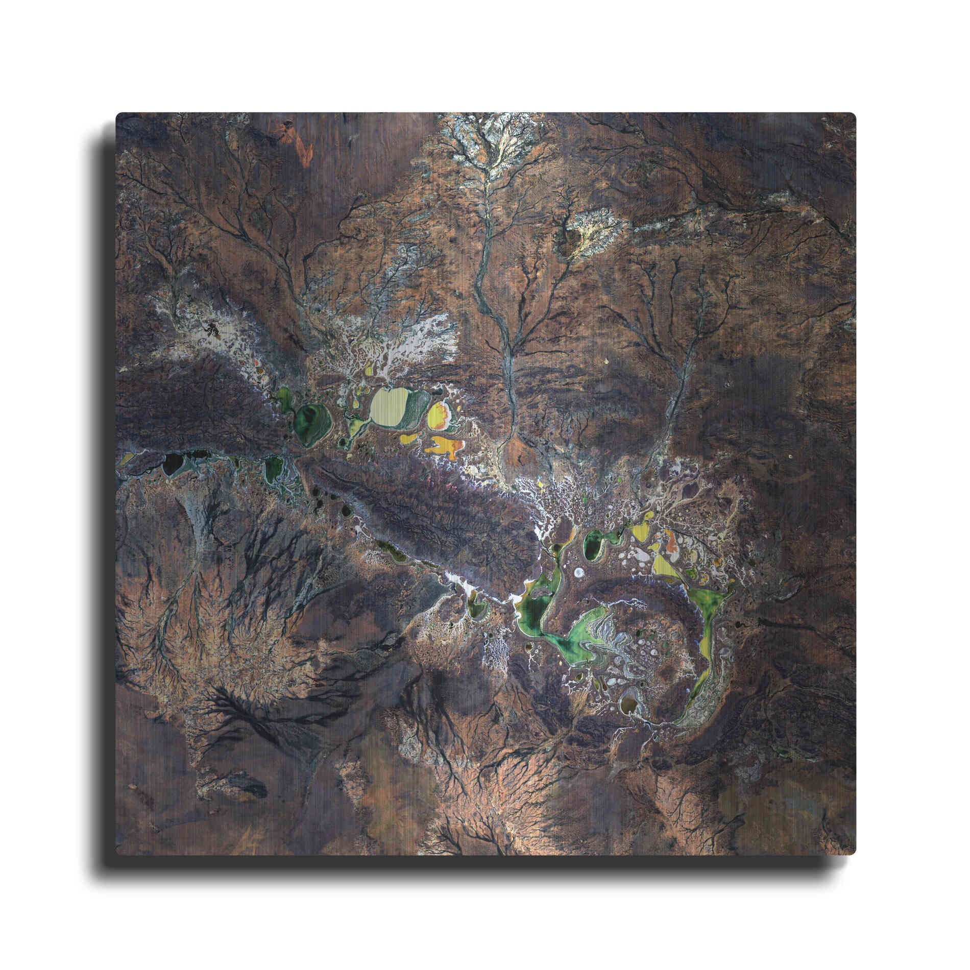 Luxe Metal Art 'Earth as Art: Shoemaker' Metal Wall Art