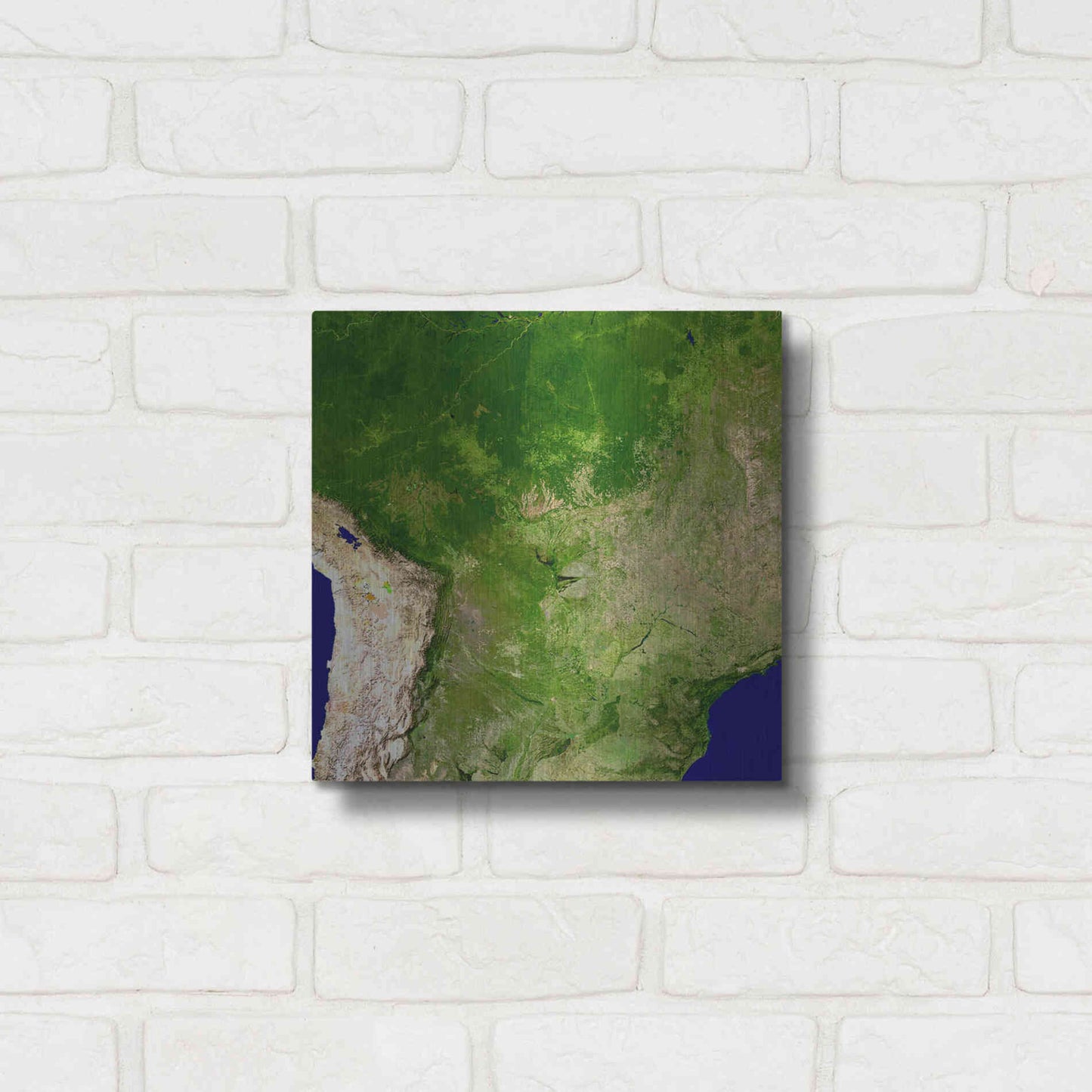 Luxe Metal Art 'Earth as Art: South America' Metal Wall Art,12x12