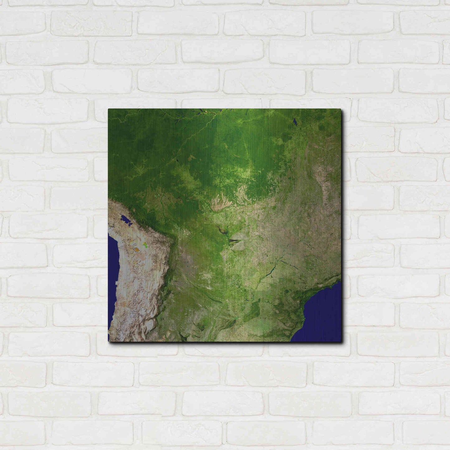 Luxe Metal Art 'Earth as Art: South America' Metal Wall Art,24x24