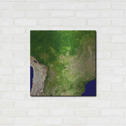 Luxe Metal Art 'Earth as Art: South America' Metal Wall Art,24x24