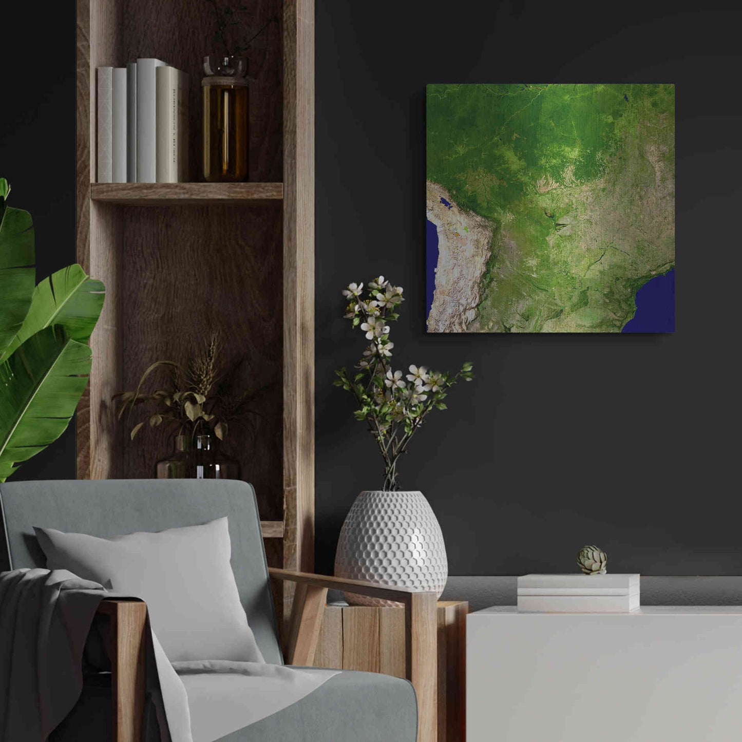 Luxe Metal Art 'Earth as Art: South America' Metal Wall Art,24x24