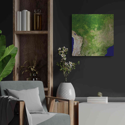 Luxe Metal Art 'Earth as Art: South America' Metal Wall Art,24x24