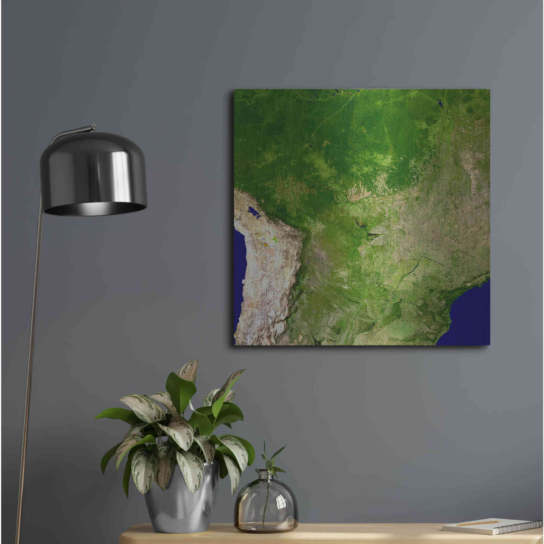 Luxe Metal Art 'Earth as Art: South America' Metal Wall Art,24x24