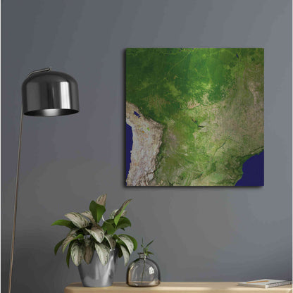 Luxe Metal Art 'Earth as Art: South America' Metal Wall Art,24x24