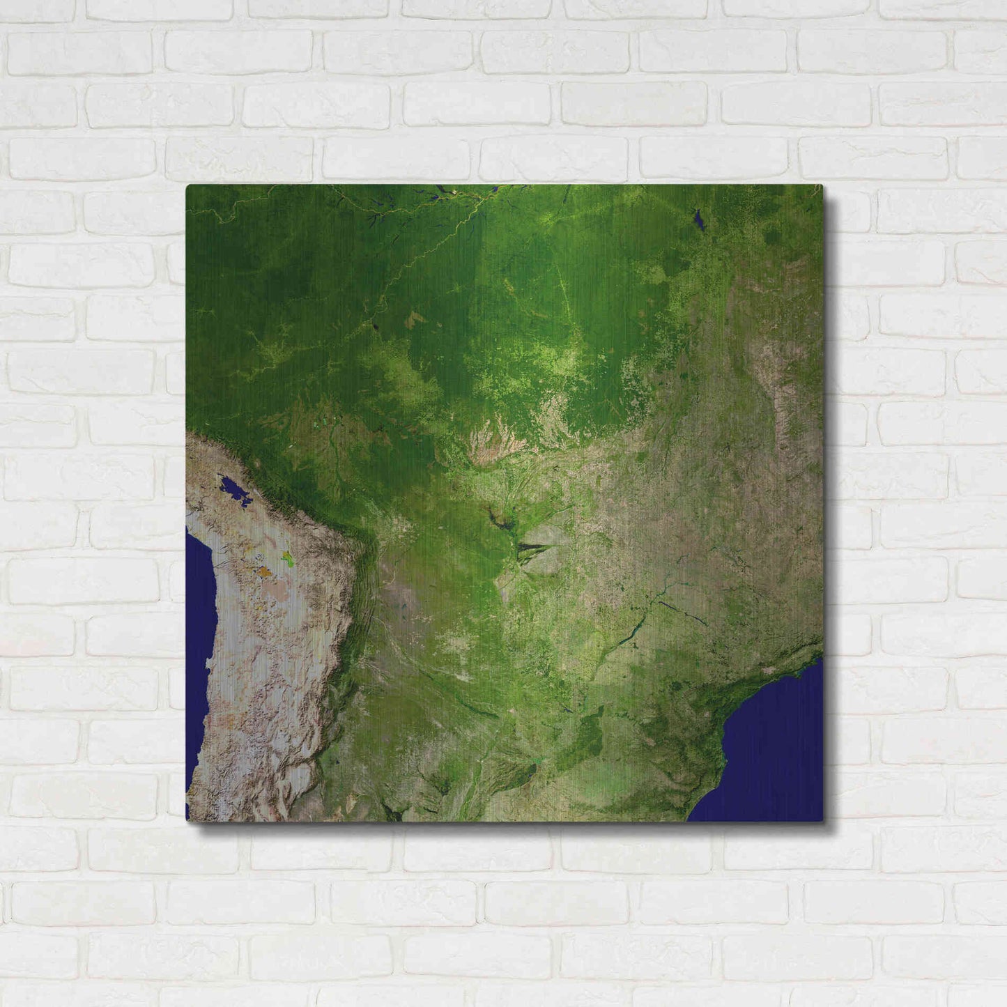 Luxe Metal Art 'Earth as Art: South America' Metal Wall Art,36x36