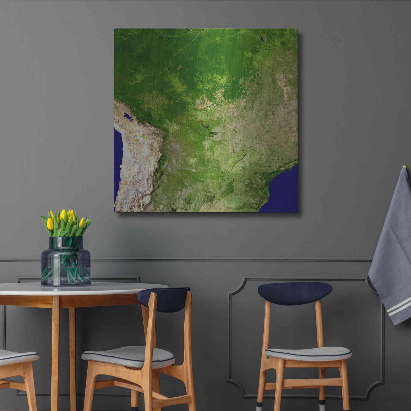 Luxe Metal Art 'Earth as Art: South America' Metal Wall Art,36x36