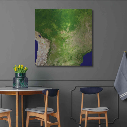 Luxe Metal Art 'Earth as Art: South America' Metal Wall Art,36x36