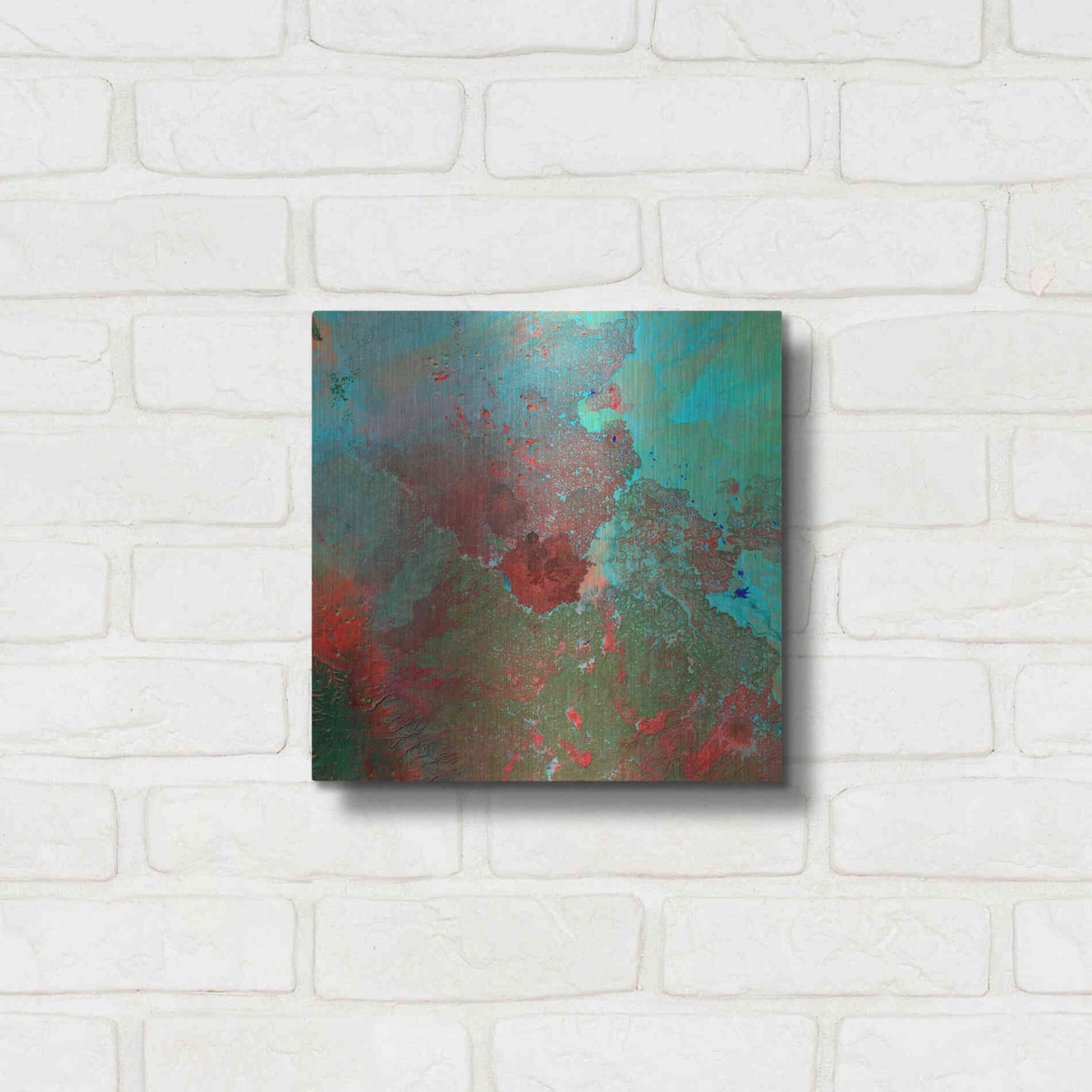 Luxe Metal Art 'Earth as Art: The Syrian Desert' Metal Wall Art,12x12