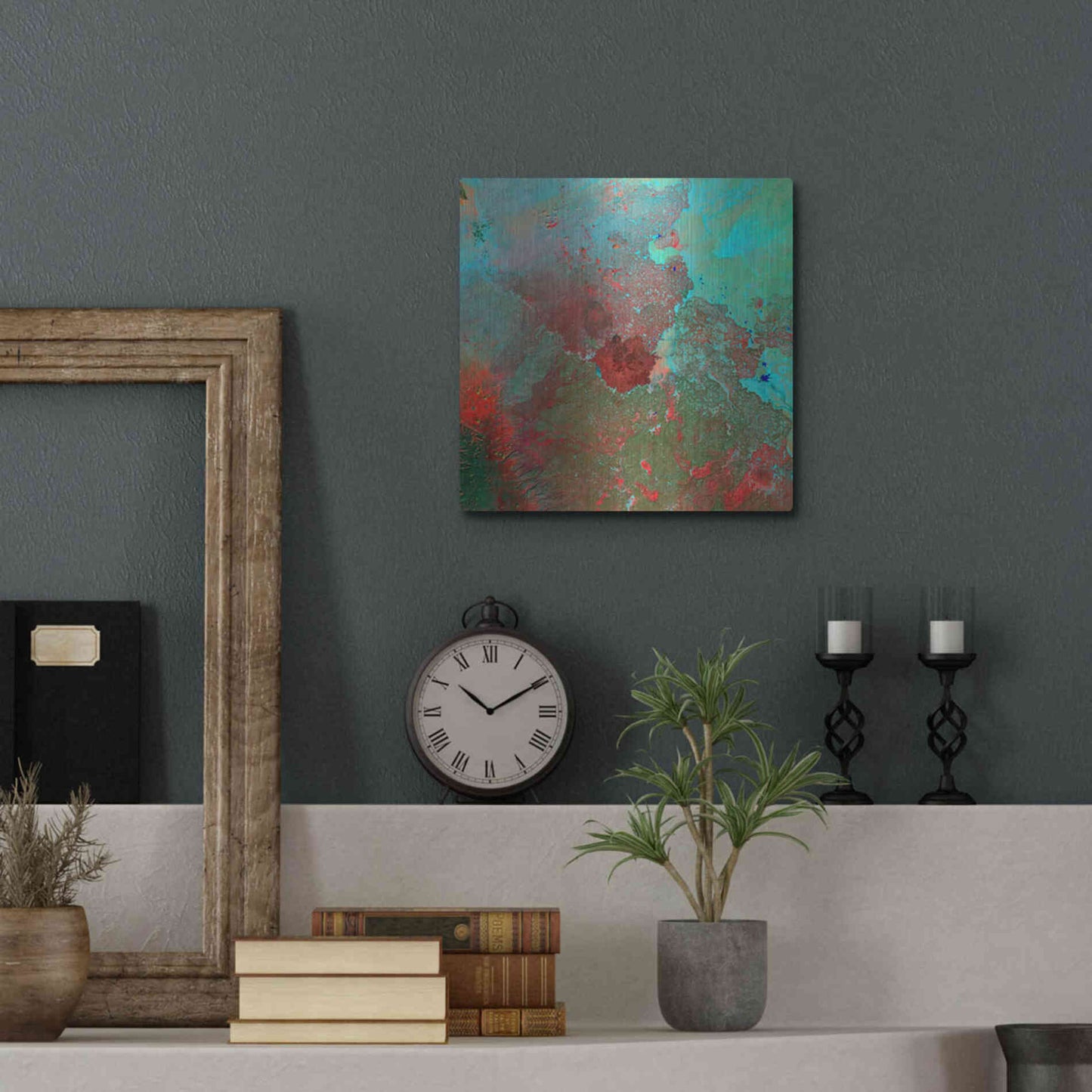 Luxe Metal Art 'Earth as Art: The Syrian Desert' Metal Wall Art,12x12