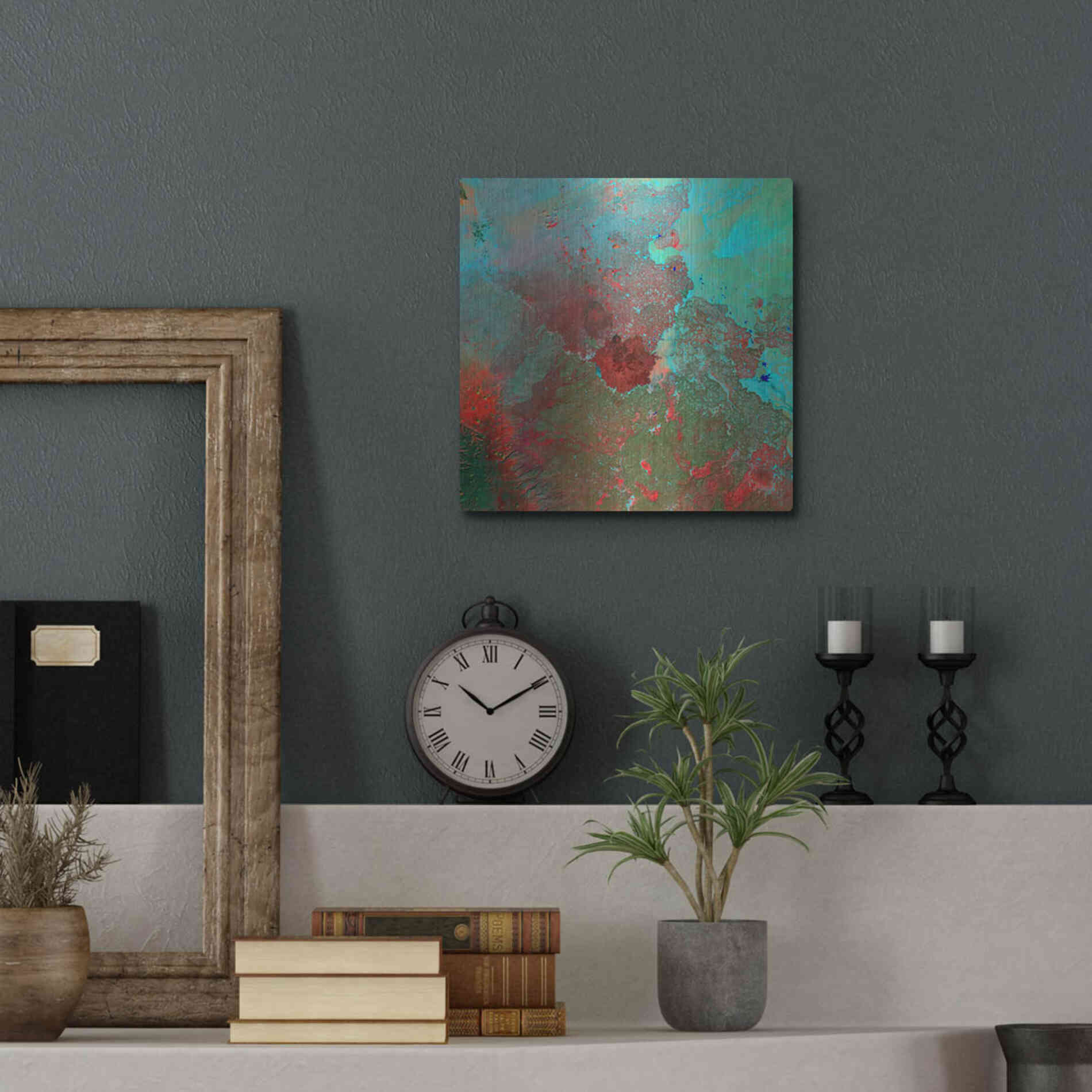 Luxe Metal Art 'Earth as Art: The Syrian Desert' Metal Wall Art,12x12