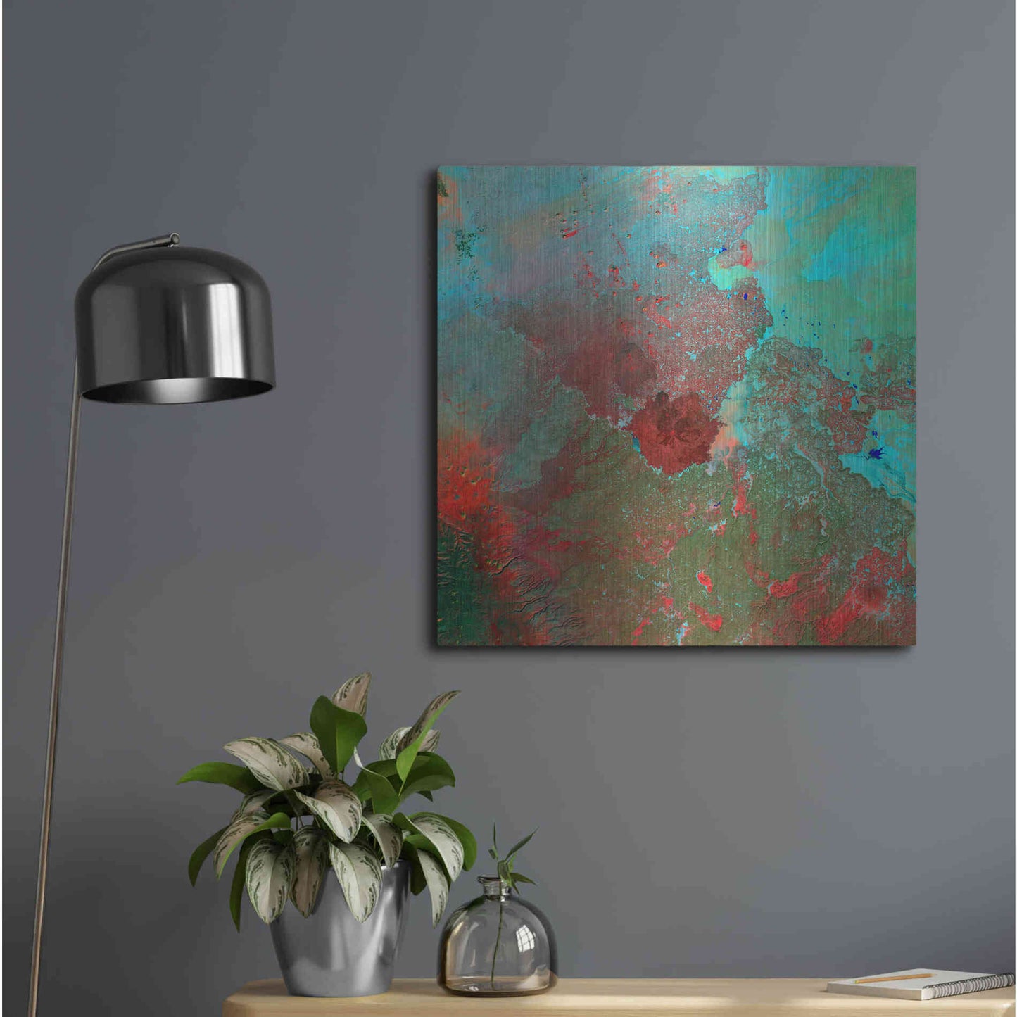 Luxe Metal Art 'Earth as Art: The Syrian Desert' Metal Wall Art,24x24