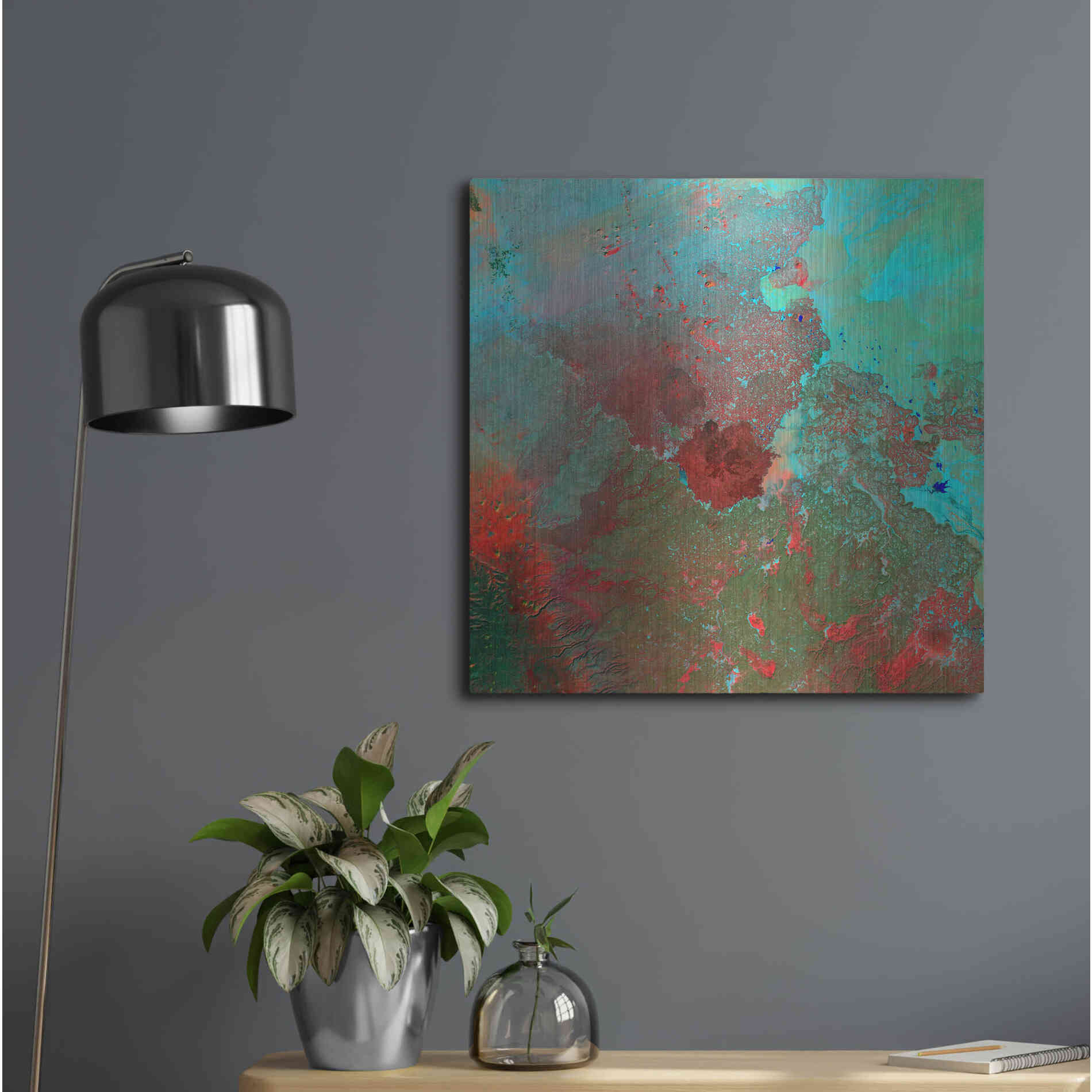 Luxe Metal Art 'Earth as Art: The Syrian Desert' Metal Wall Art,24x24