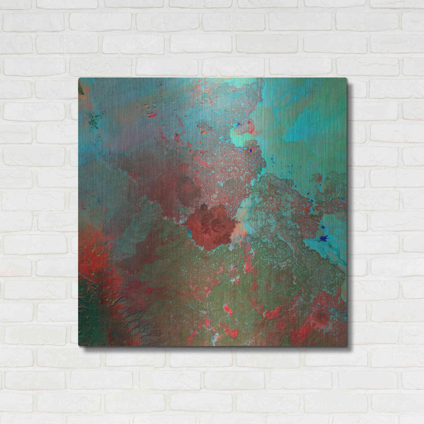 Luxe Metal Art 'Earth as Art: The Syrian Desert' Metal Wall Art,36x36