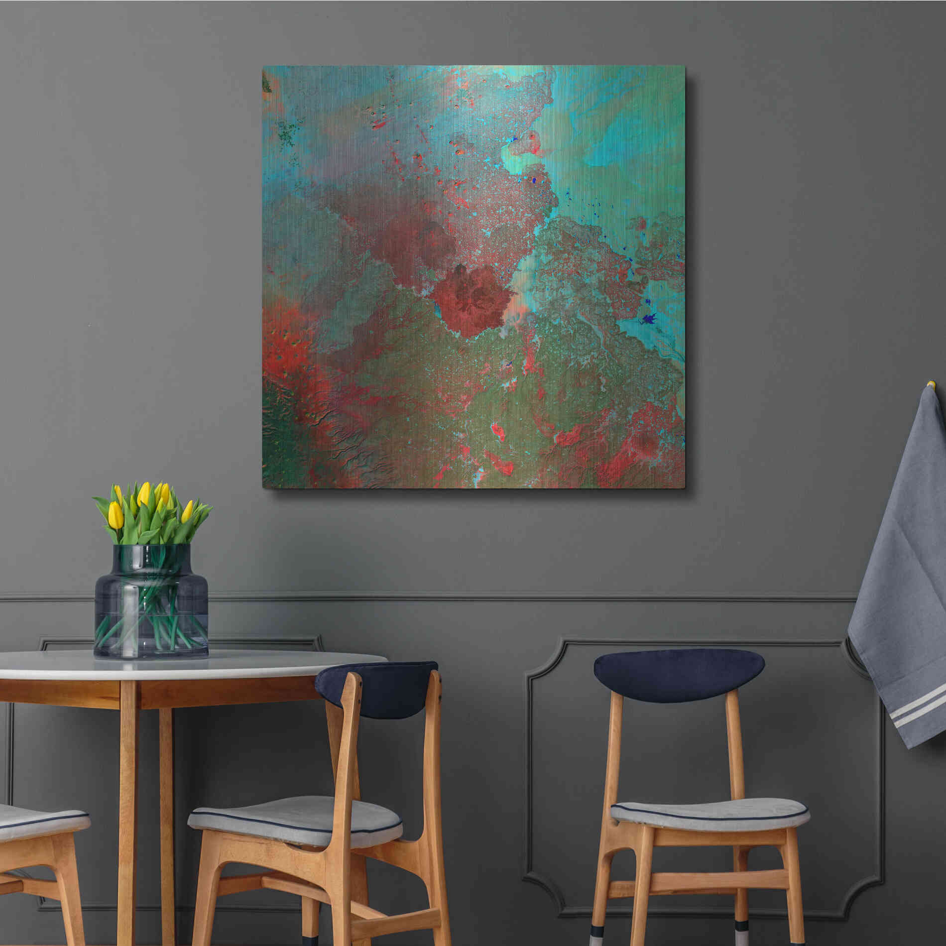 Luxe Metal Art 'Earth as Art: The Syrian Desert' Metal Wall Art,36x36