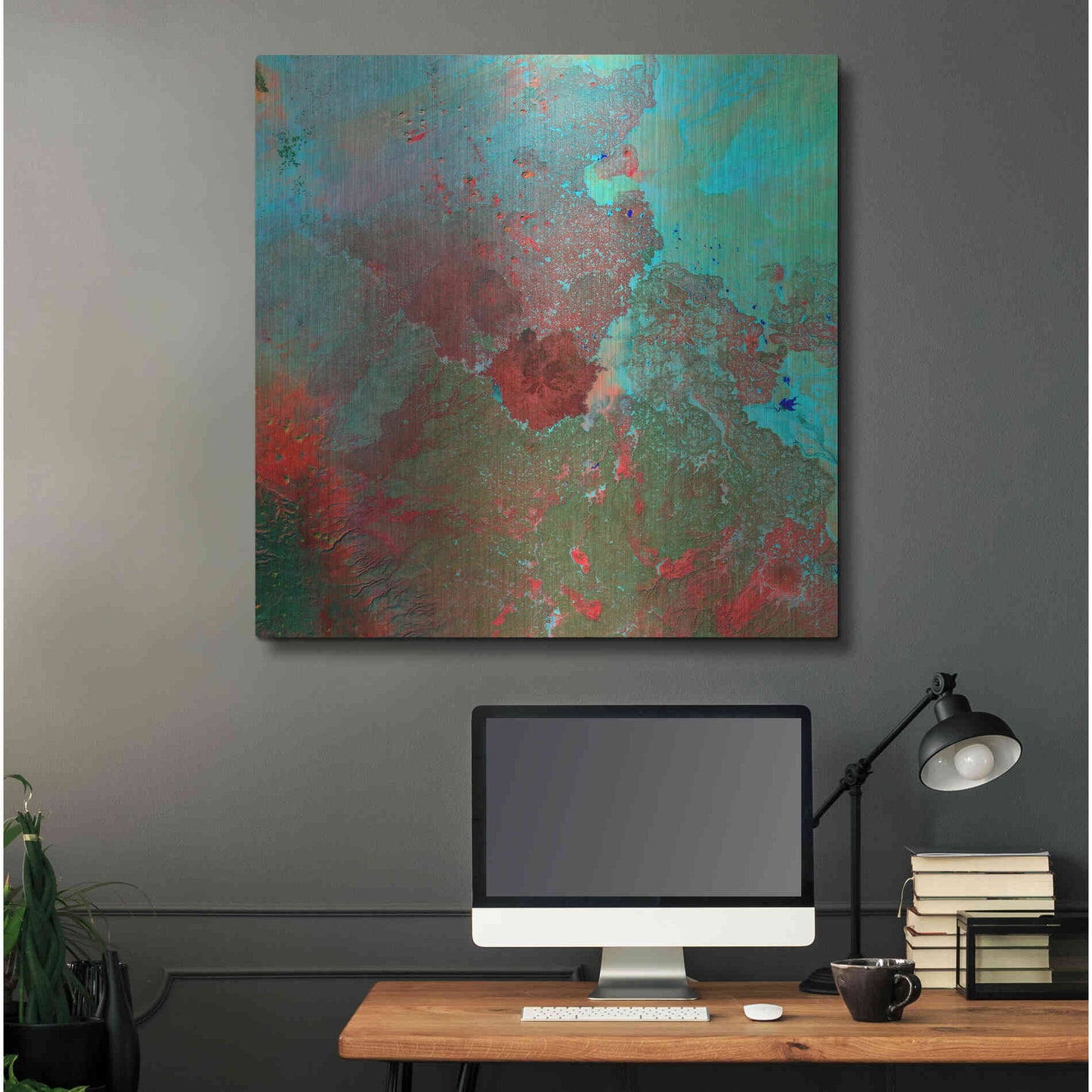 Luxe Metal Art 'Earth as Art: The Syrian Desert' Metal Wall Art,36x36