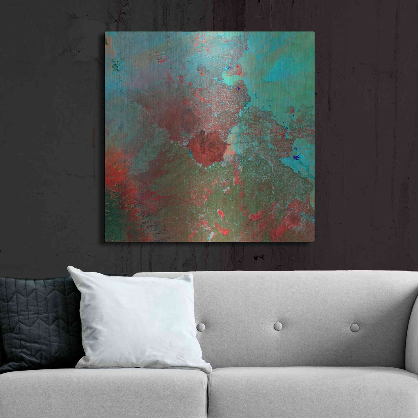 Luxe Metal Art 'Earth as Art: The Syrian Desert' Metal Wall Art,36x36