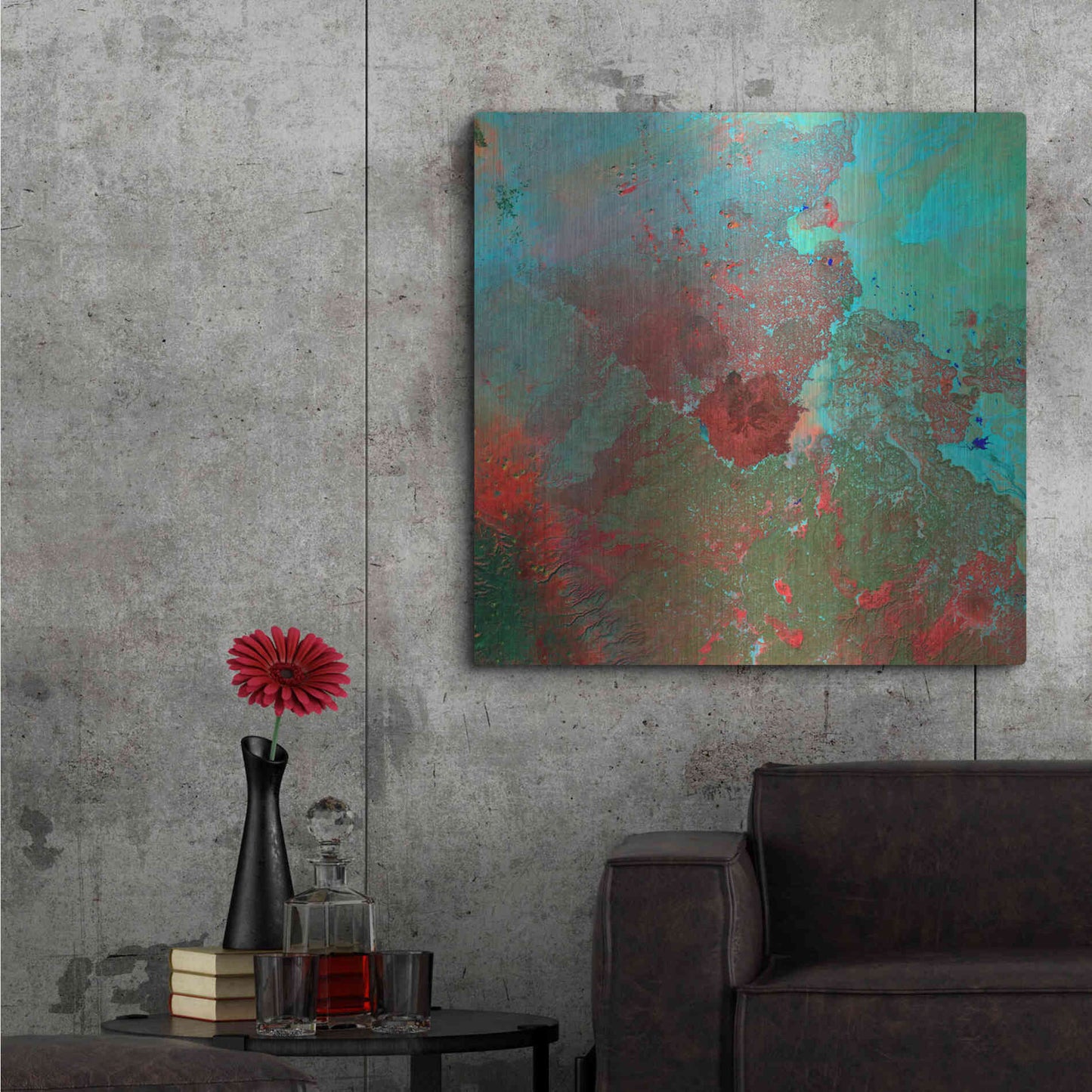 Luxe Metal Art 'Earth as Art: The Syrian Desert' Metal Wall Art,36x36