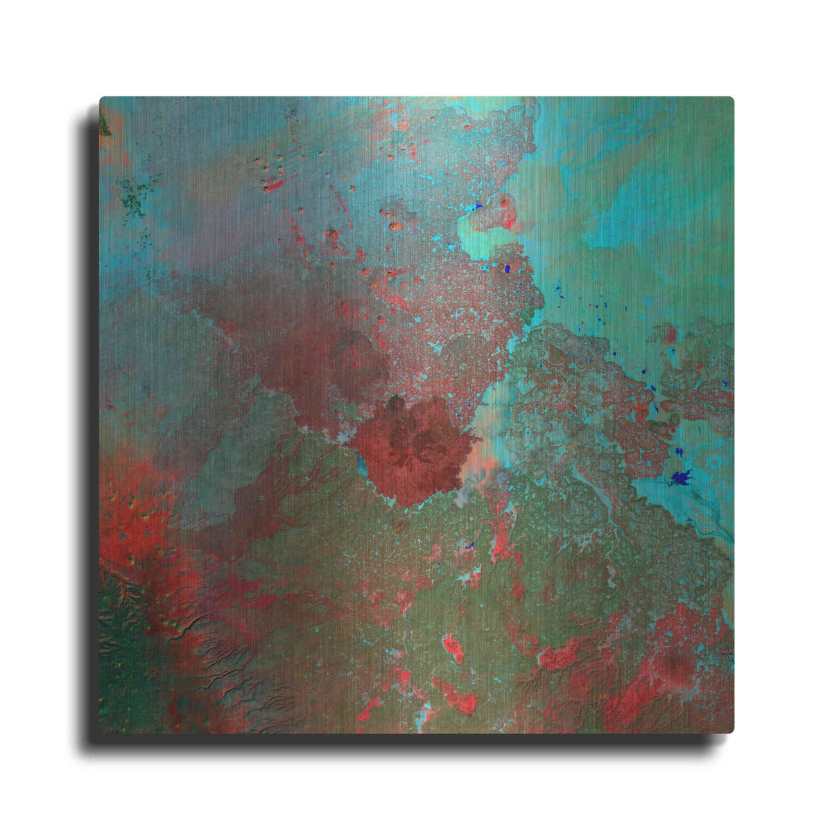 Luxe Metal Art 'Earth as Art: The Syrian Desert' Metal Wall Art