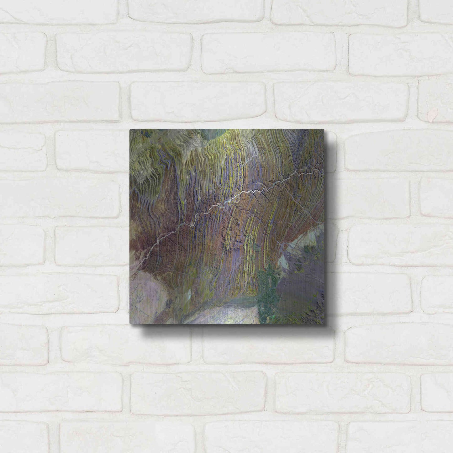 Luxe Metal Art 'Earth as Art: Ugab River' Metal Wall Art,12x12