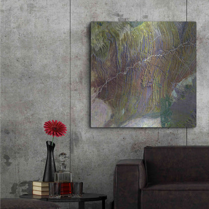 Luxe Metal Art 'Earth as Art: Ugab River' Metal Wall Art,36x36