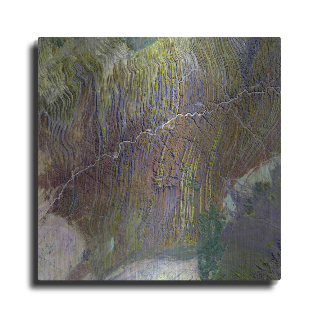 Luxe Metal Art 'Earth as Art: Ugab River' Metal Wall Art