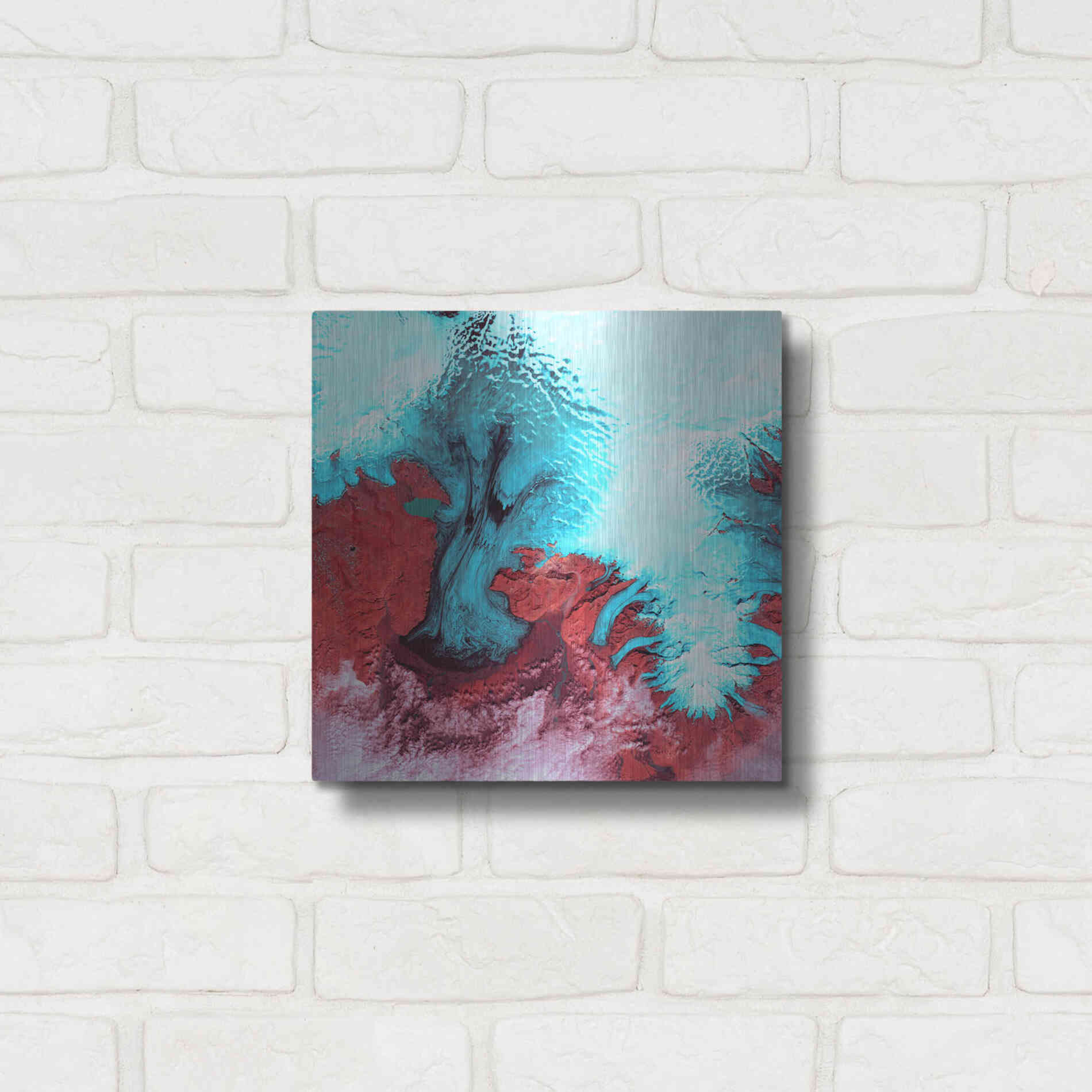 Luxe Metal Art 'Earth as Art: Vatnajokull' Metal Wall Art,12x12