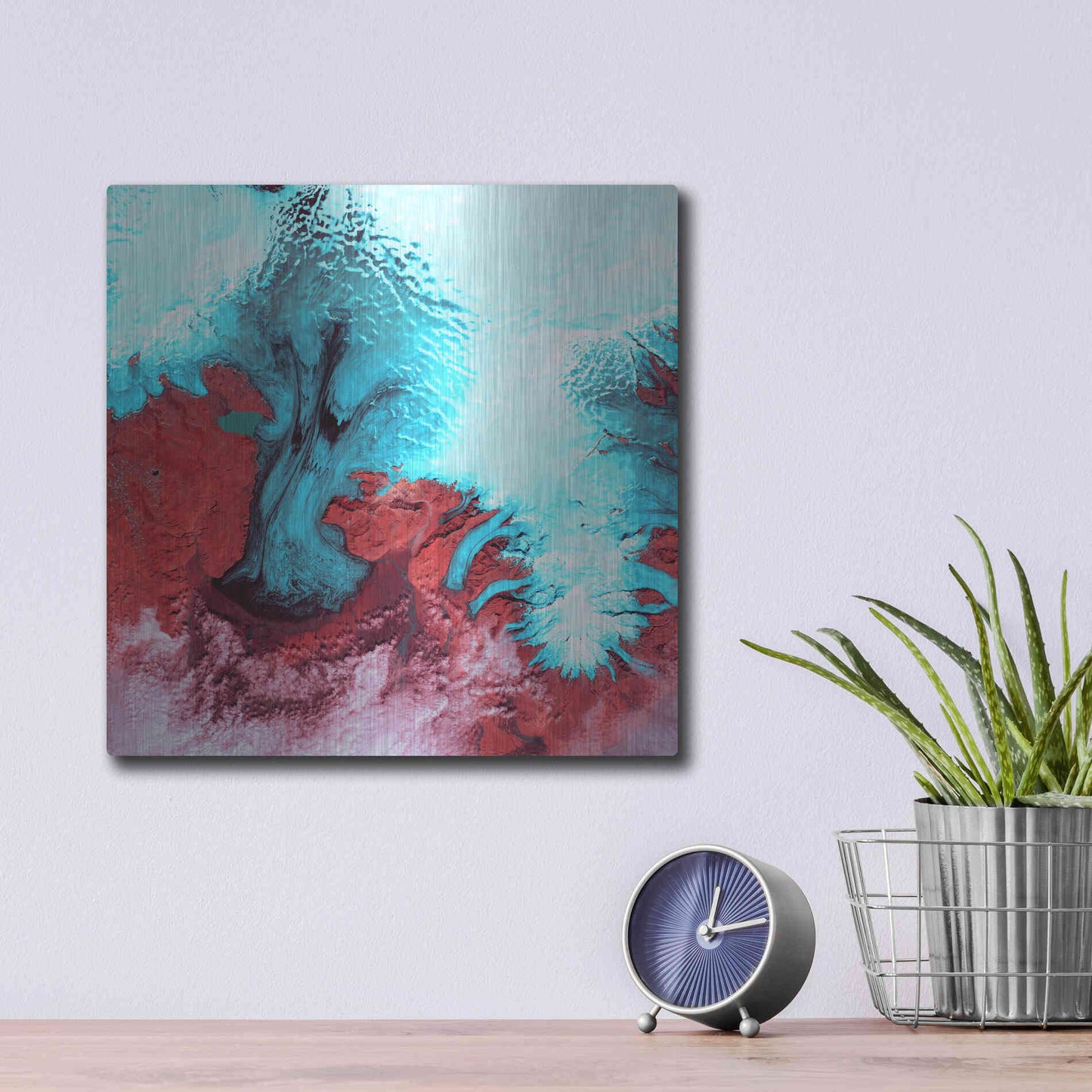 Luxe Metal Art 'Earth as Art: Vatnajokull' Metal Wall Art,12x12