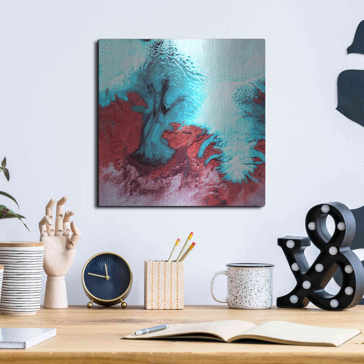 Luxe Metal Art 'Earth as Art: Vatnajokull' Metal Wall Art,12x12