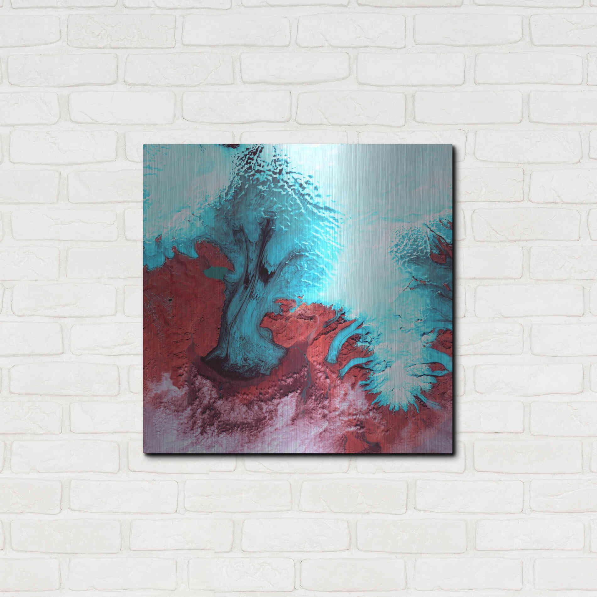 Luxe Metal Art 'Earth as Art: Vatnajokull' Metal Wall Art,24x24