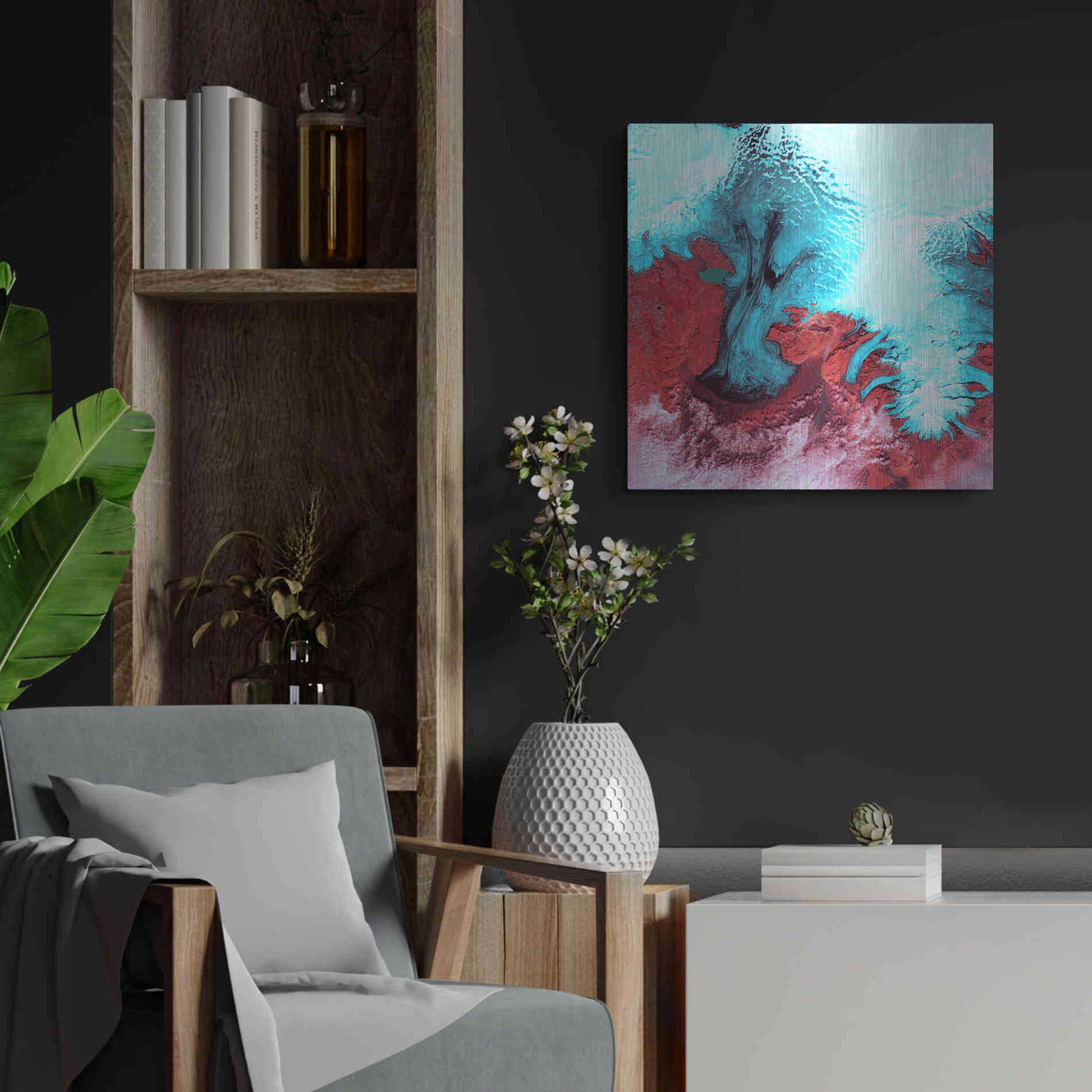 Luxe Metal Art 'Earth as Art: Vatnajokull' Metal Wall Art,24x24