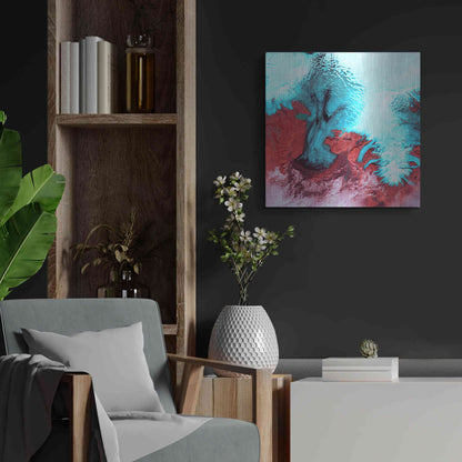 Luxe Metal Art 'Earth as Art: Vatnajokull' Metal Wall Art,24x24