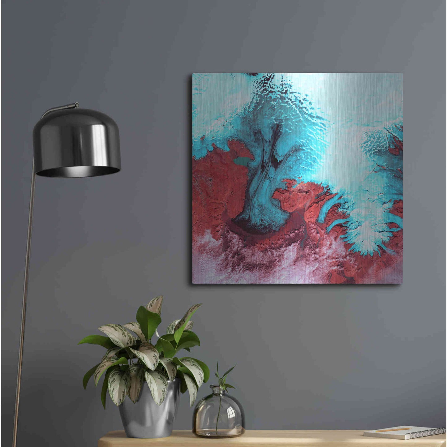 Luxe Metal Art 'Earth as Art: Vatnajokull' Metal Wall Art,24x24