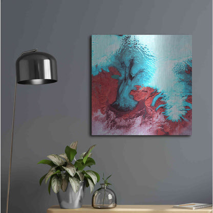 Luxe Metal Art 'Earth as Art: Vatnajokull' Metal Wall Art,24x24