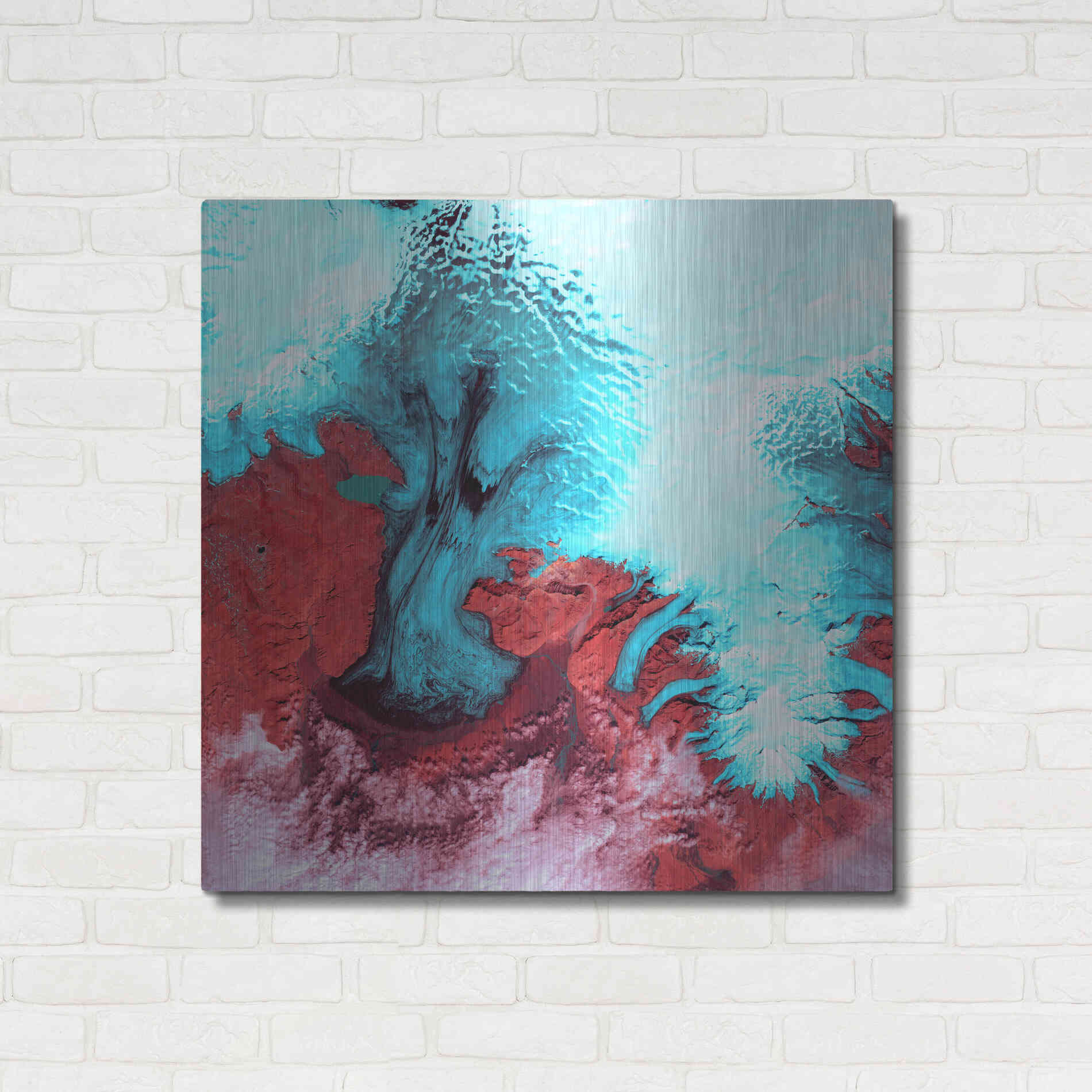 Luxe Metal Art 'Earth as Art: Vatnajokull' Metal Wall Art,36x36
