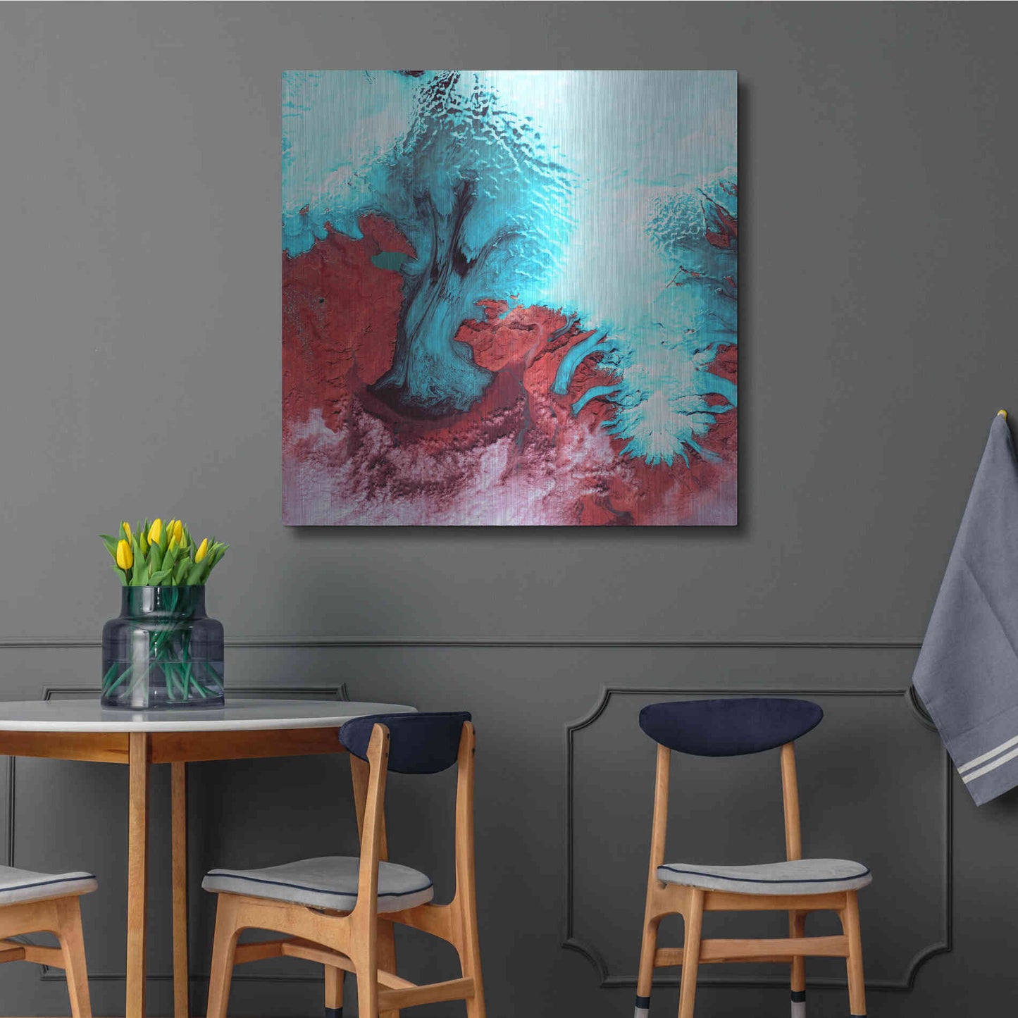 Luxe Metal Art 'Earth as Art: Vatnajokull' Metal Wall Art,36x36