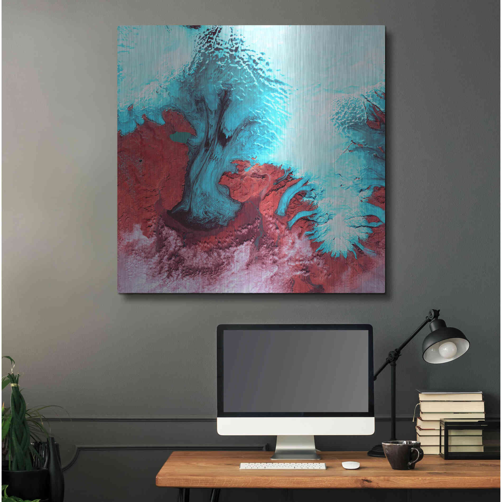 Luxe Metal Art 'Earth as Art: Vatnajokull' Metal Wall Art,36x36