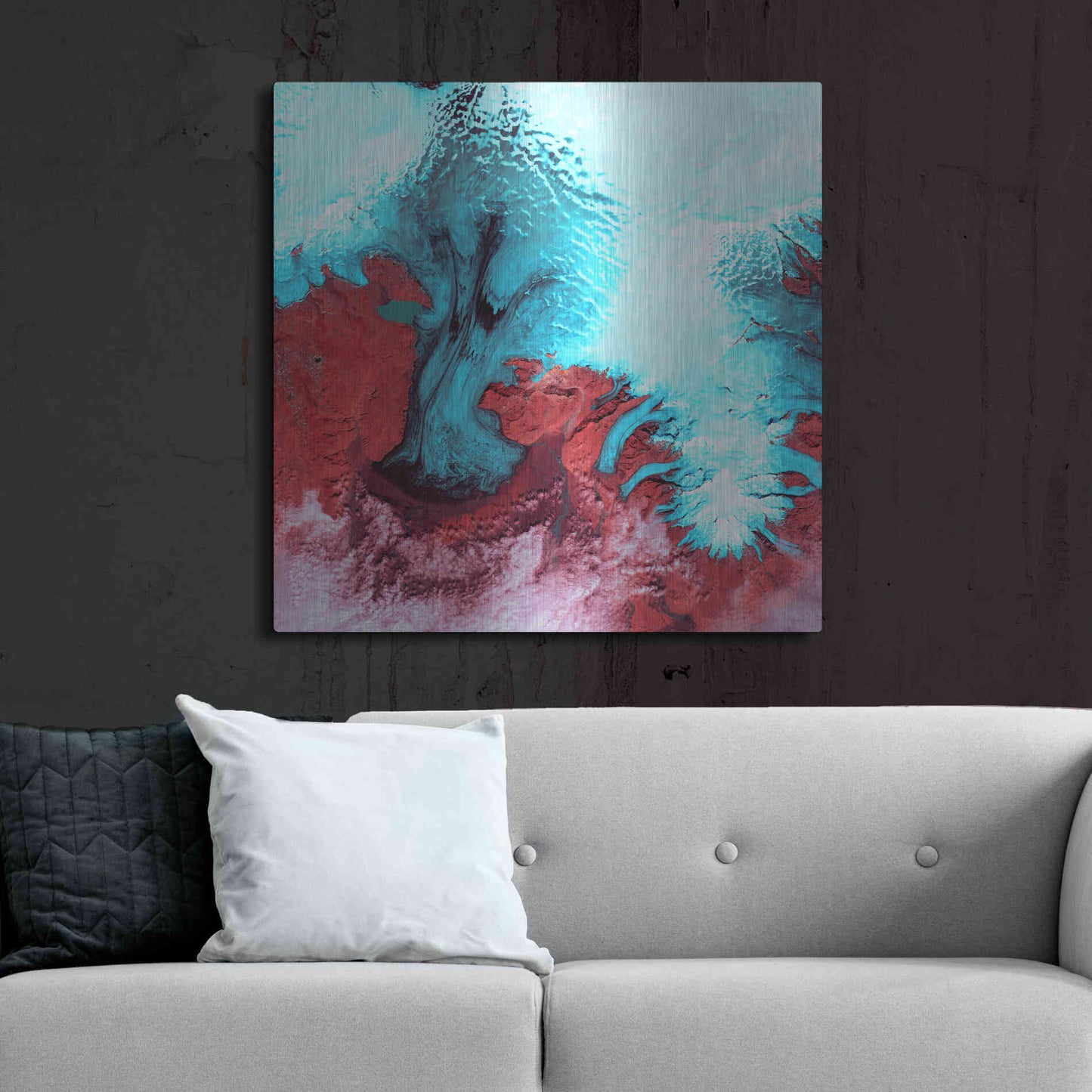 Luxe Metal Art 'Earth as Art: Vatnajokull' Metal Wall Art,36x36