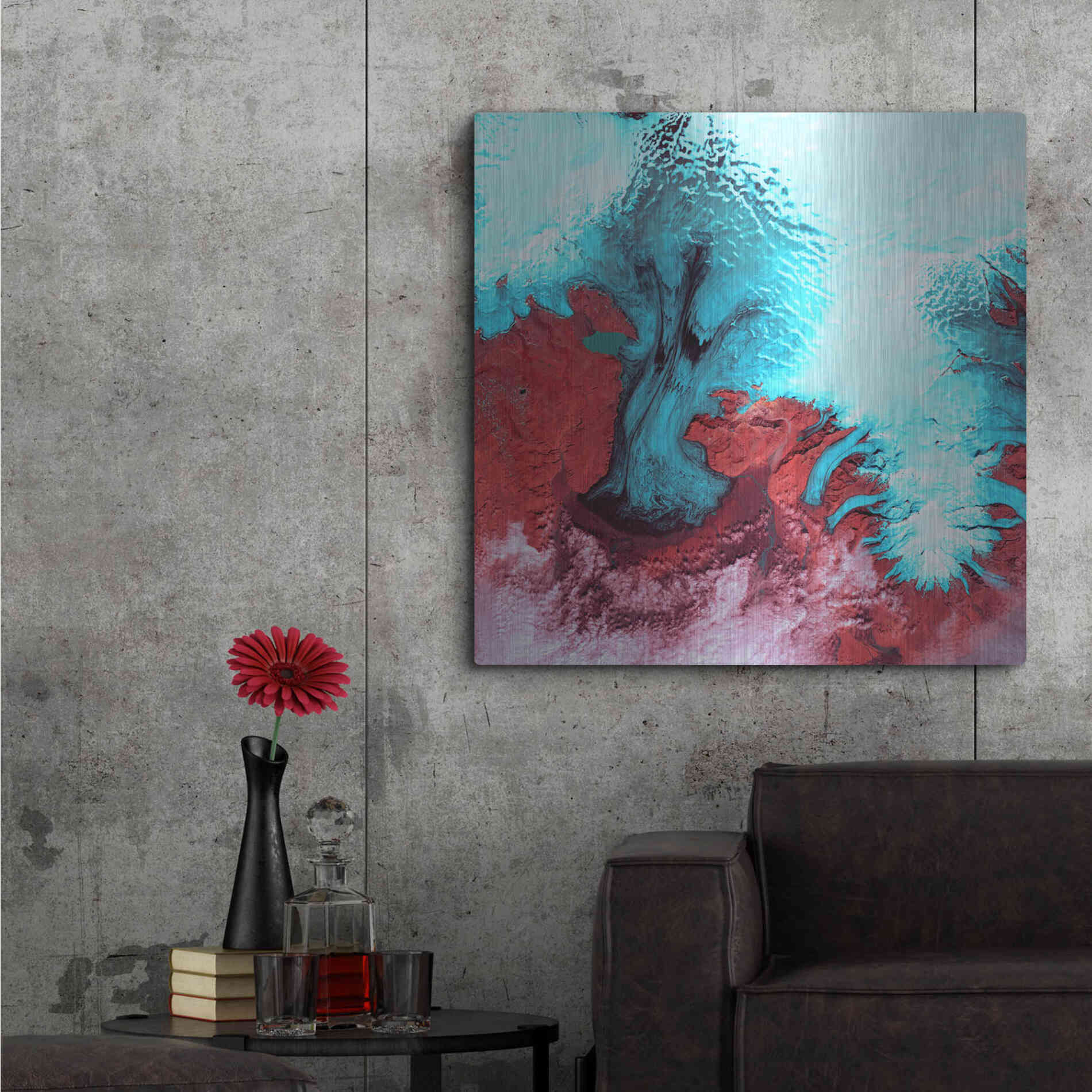 Luxe Metal Art 'Earth as Art: Vatnajokull' Metal Wall Art,36x36