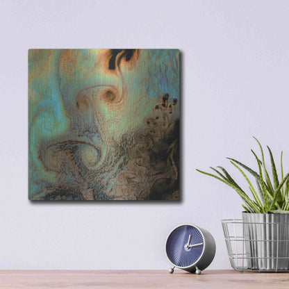 Luxe Metal Art 'Earth as Art: Von Karman Vortices' Metal Wall Art,12x12