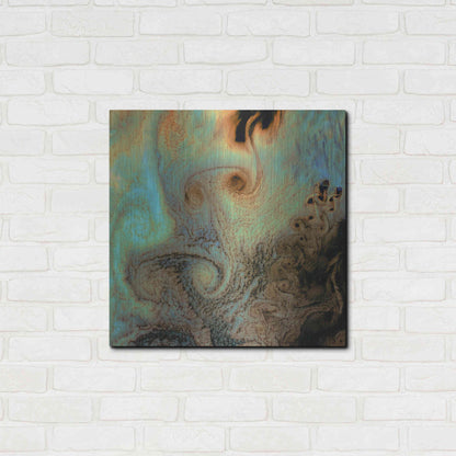 Luxe Metal Art 'Earth as Art: Von Karman Vortices' Metal Wall Art,24x24
