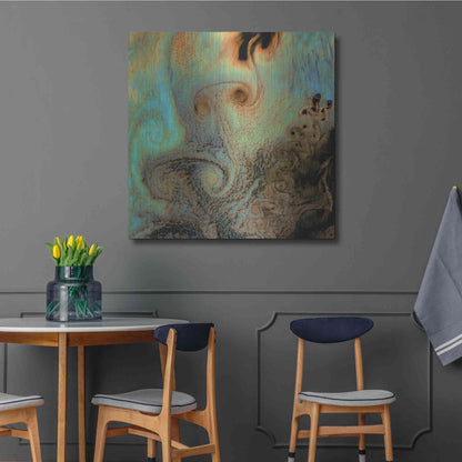 Luxe Metal Art 'Earth as Art: Von Karman Vortices' Metal Wall Art,36x36