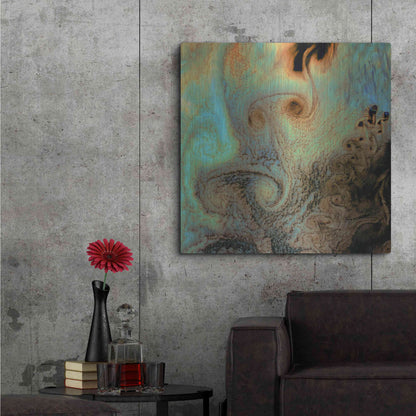 Luxe Metal Art 'Earth as Art: Von Karman Vortices' Metal Wall Art,36x36