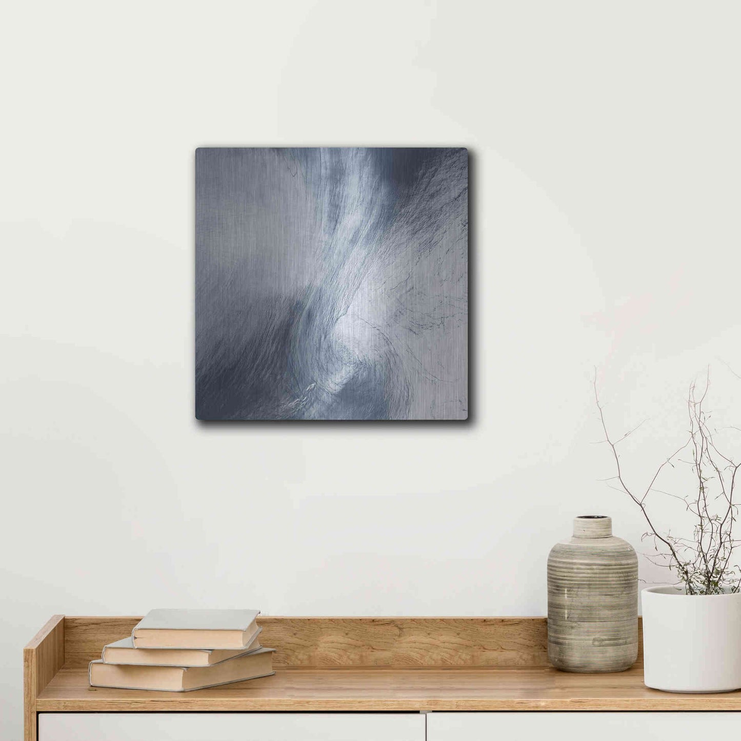 Luxe Metal Art 'Earth as Art: Whirlpool Clouds' Metal Wall Art,12x12